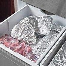 FotoStation 1 Roll of 18M Aluminium Foil Paper 10.5 Micron Heavy-Duty Kitchen Foil 295mm x 18m Tin Foil Wrapping Paper Foil Wrap Food Service & Catering Foil Perfect for Grilling Baking Roasting