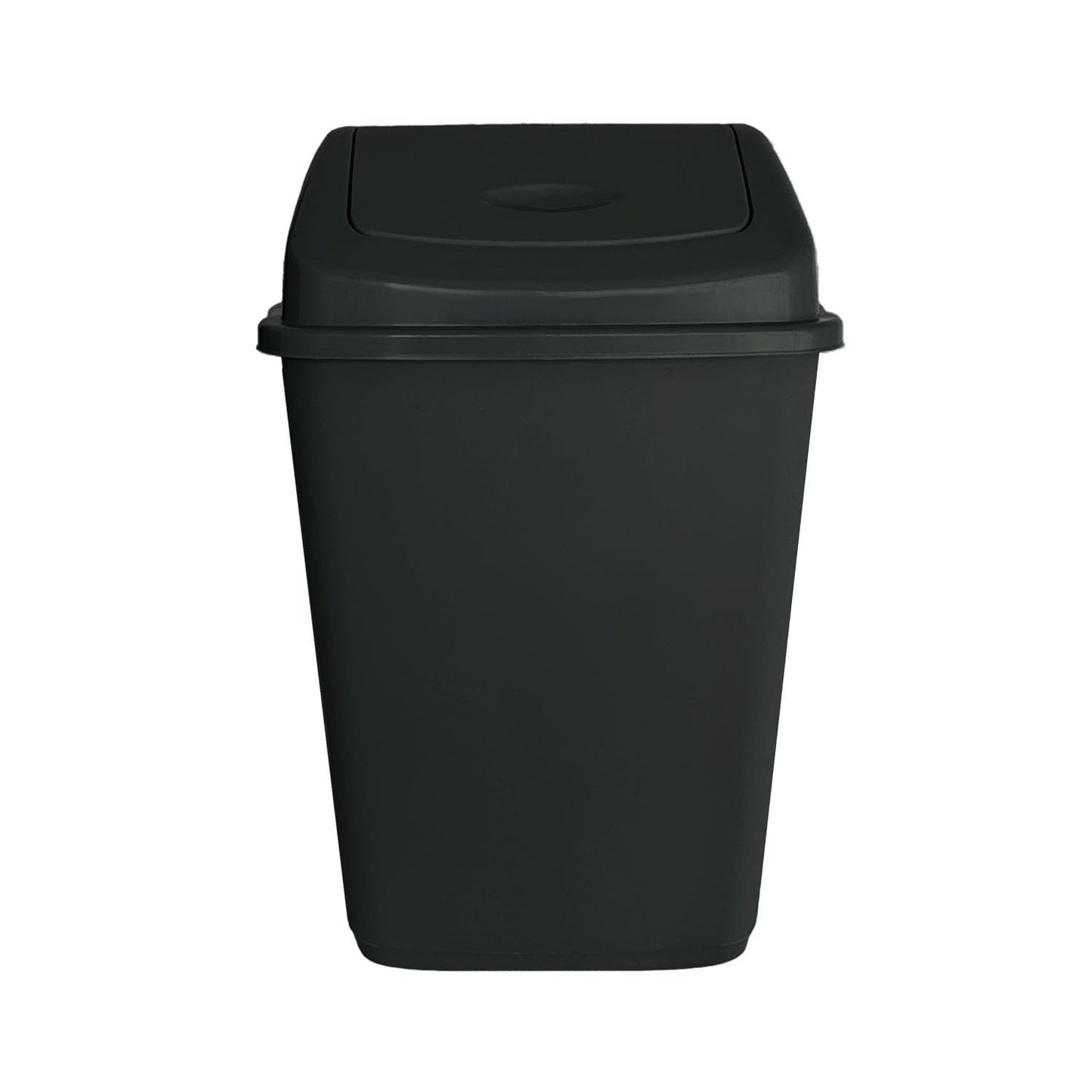 60L Large Black Swing Bin ā Durable Plastic Dustbin for Kitchen & Home Waste