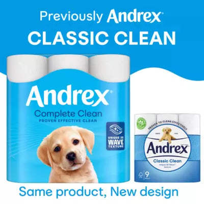 Andrex 18 Complete Clean Rolls