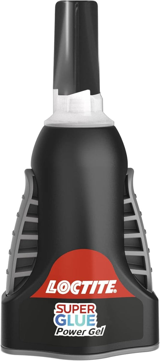 Loctite Power Gel Super Glue – No-Drip, Flexible, Clear, 2x4g with Precise Nozzle