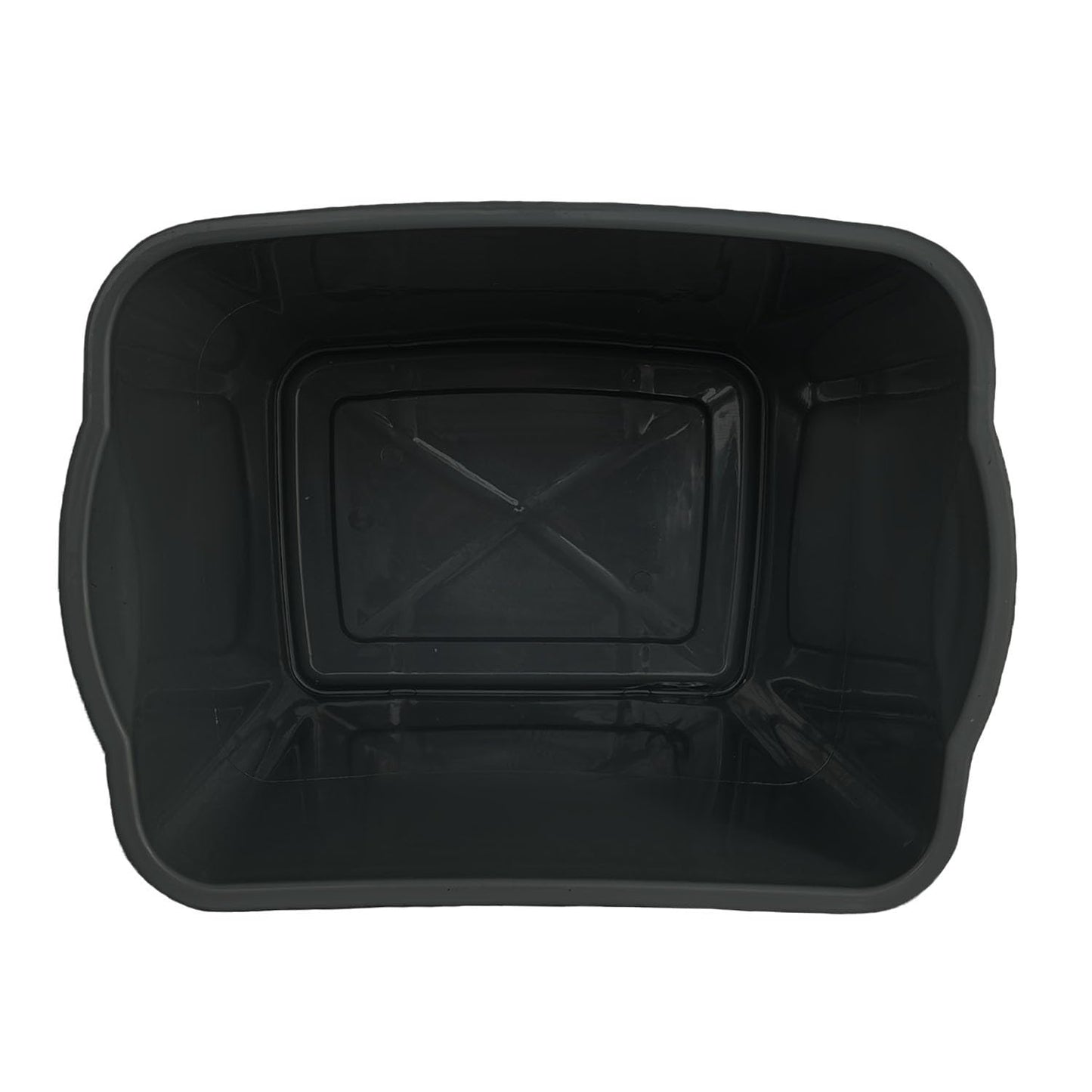 60L Large Black Swing Bin ā Durable Plastic Dustbin for Kitchen & Home Waste