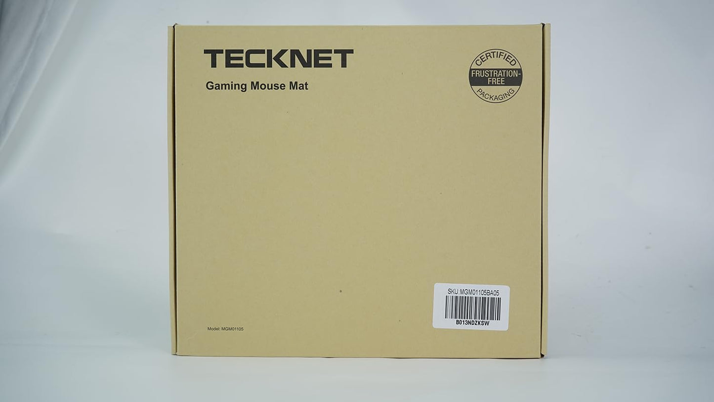 TECKNET Ergonomic Mouse Pad with Memory Foam Wrist Support – Non-Slip & Waterproof