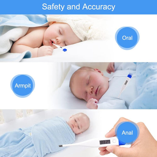 Berrcom Digital Thermometer – Fast Fever Check for Baby, Kids & Adults, °C/°F Switch