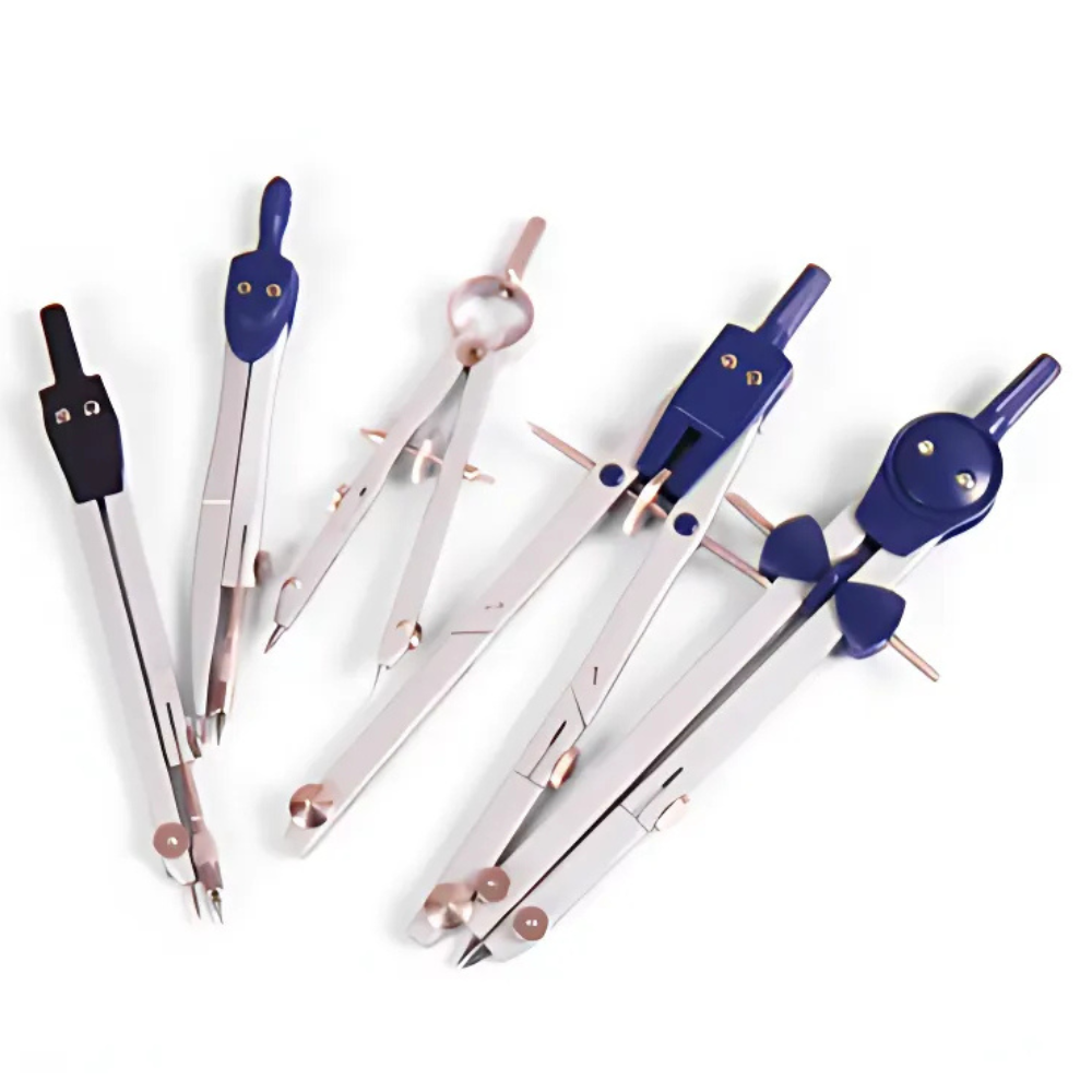 7PCS Metal Geometry Set β Compass, Ruler & Pro Tools for Students & Architects