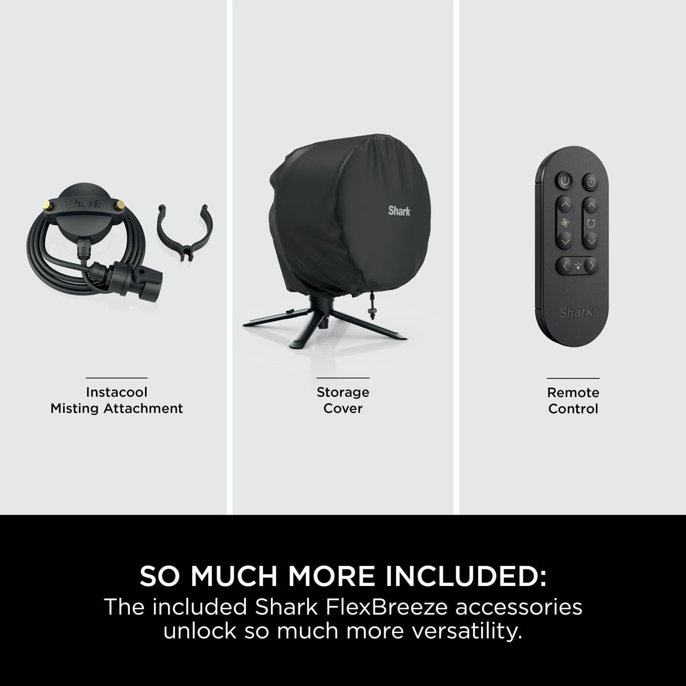 Shark FlexBreeze 12-in-1 High Velocity Cordless Fan β Portable, Quiet, Waterproof