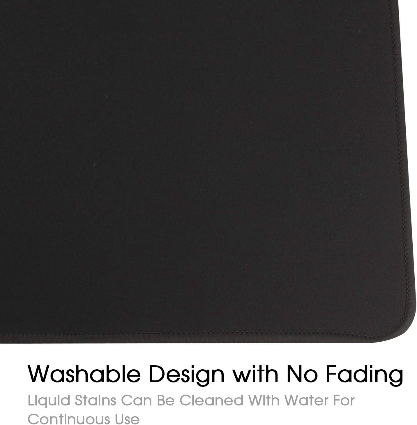 Large Gaming Mouse Pad 600x300mm – XL Desk Mat, Non-Slip Rubber Base, Black