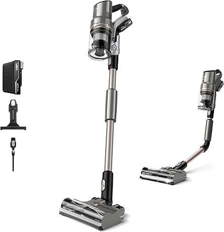 Vax HomePro Plus Cordless Stick Vacuum Cleaner, HairWrap Resist, FlexiClean Pole, Easy Empty Bin, Stair and Crevice Tools Included, Up to 45 min Runtime, LED Lights, Graphite and Titanium, CLSV-HPKA