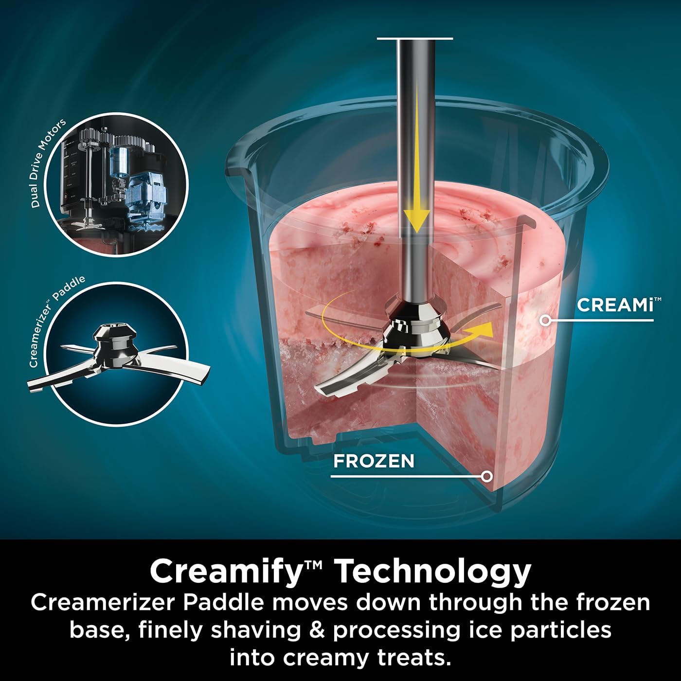 Ninja CREAMi Ice Cream & Dessert Maker โ 7-in-1, 3 Tubs, 1.4L, Black/Silver