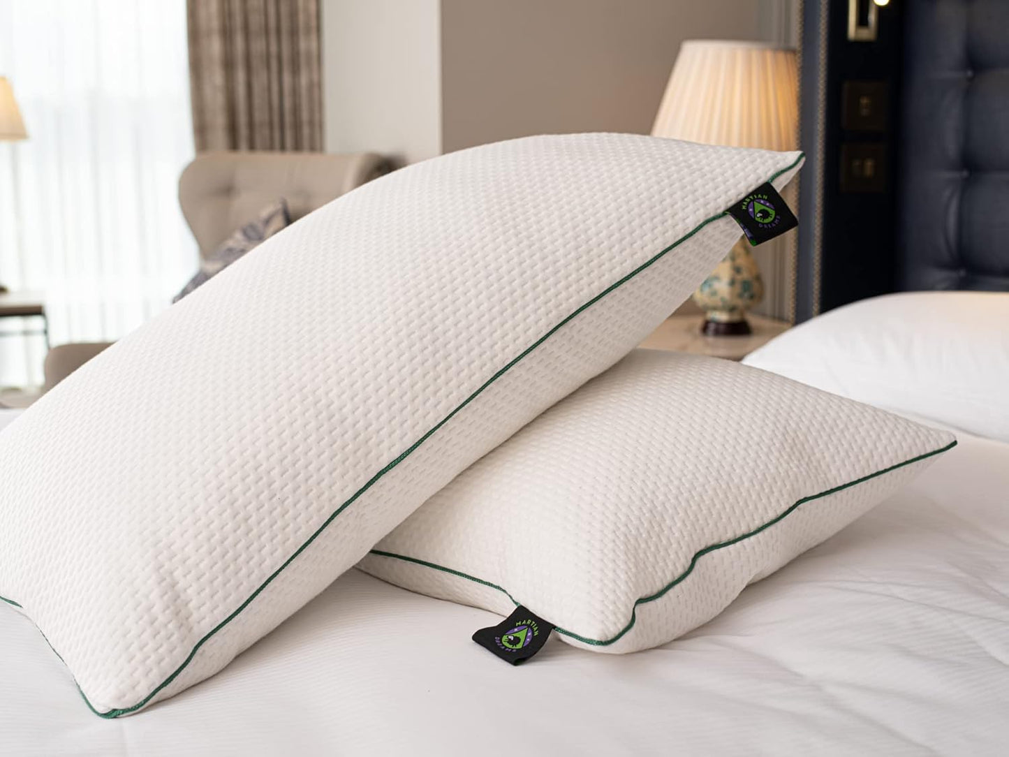 Hotel Quality Pillows 2-Pack โ Ultra Soft, Hypoallergenic, Standard Size 50x75cm