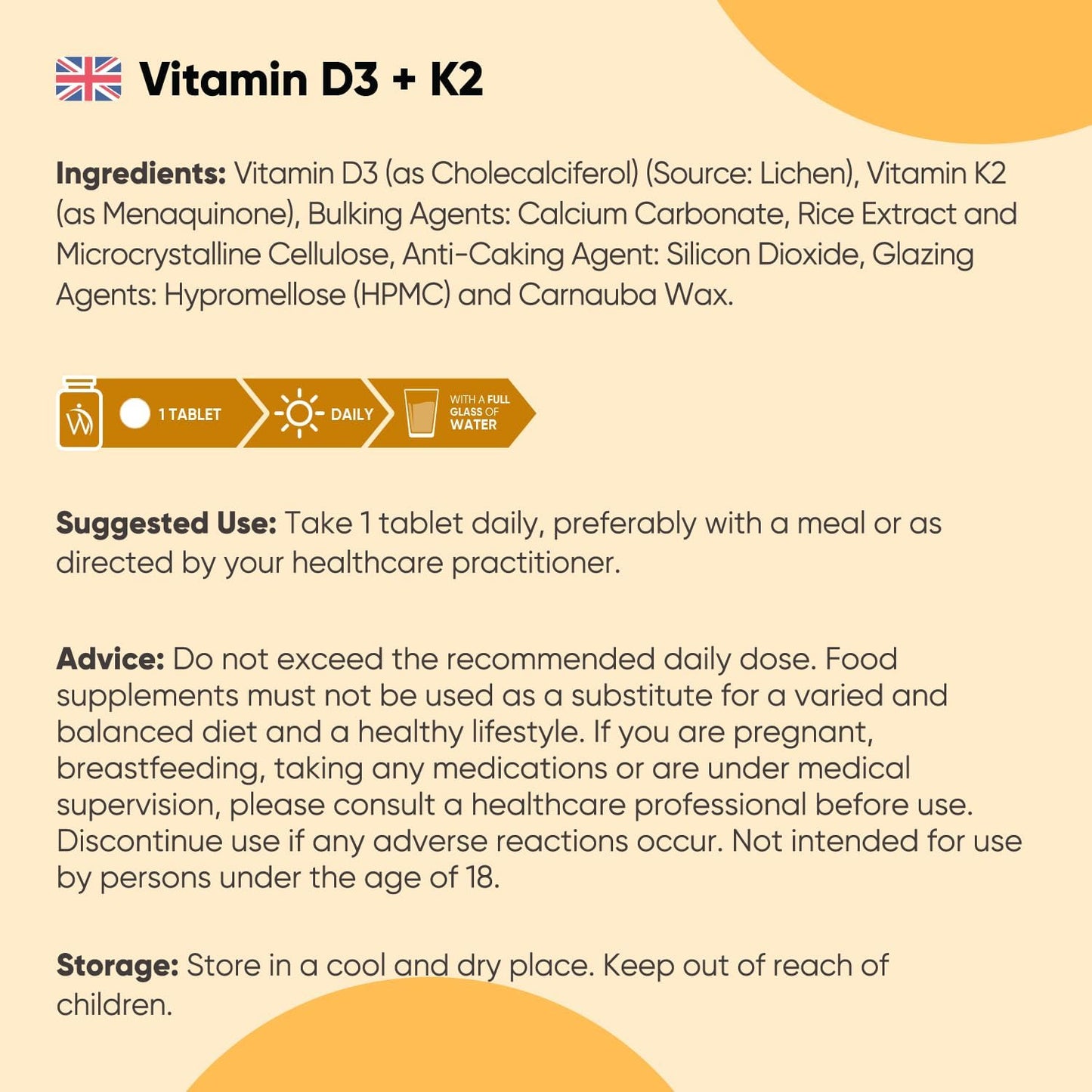 Vitamin D3 4000IU & K2 MK7 125mcg – 240 Tablets | 8-Month High Strength Supply