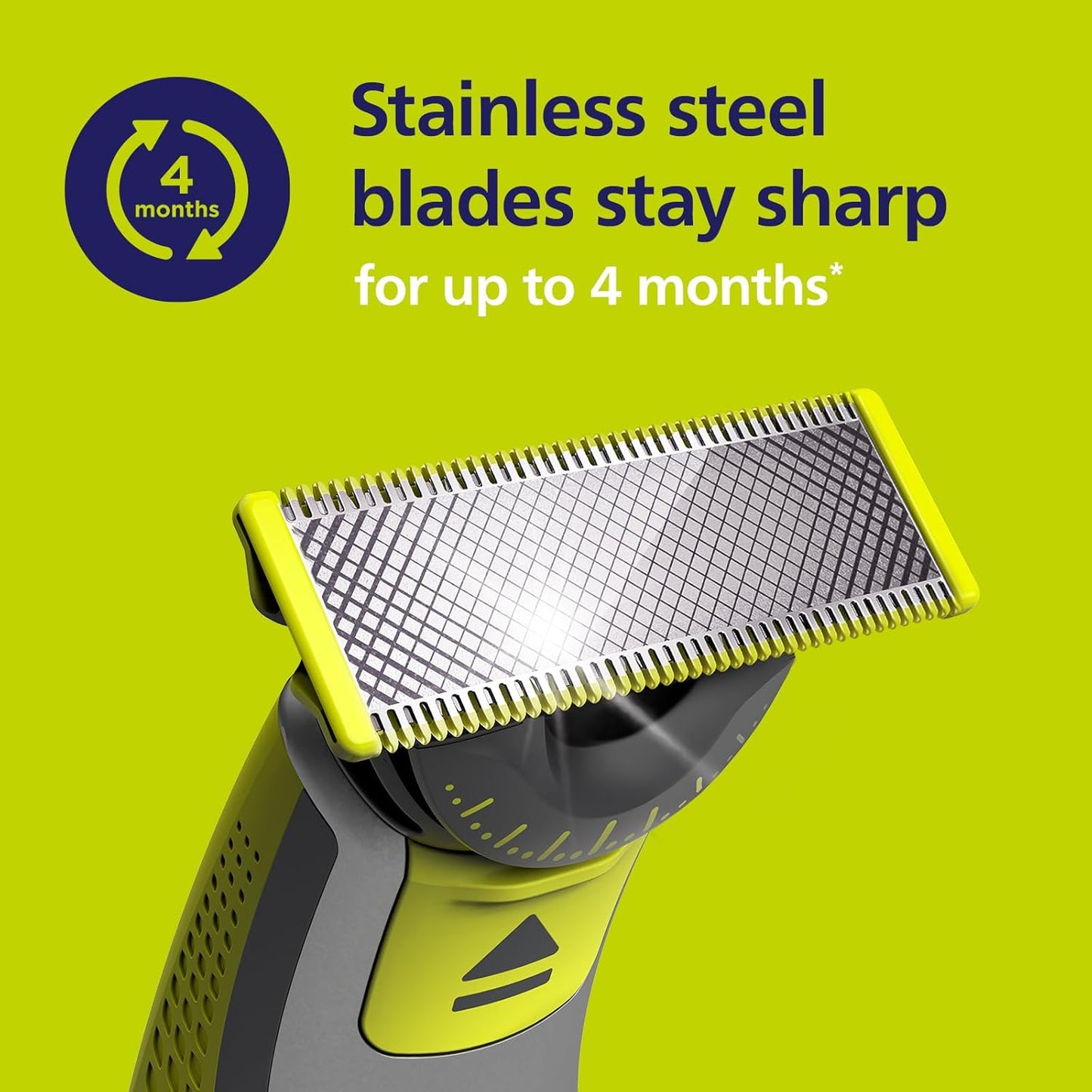 Philips OneBlade 360 Replacement Blades – 3 Pack, Fits Hybrid Trimmer QP430/60