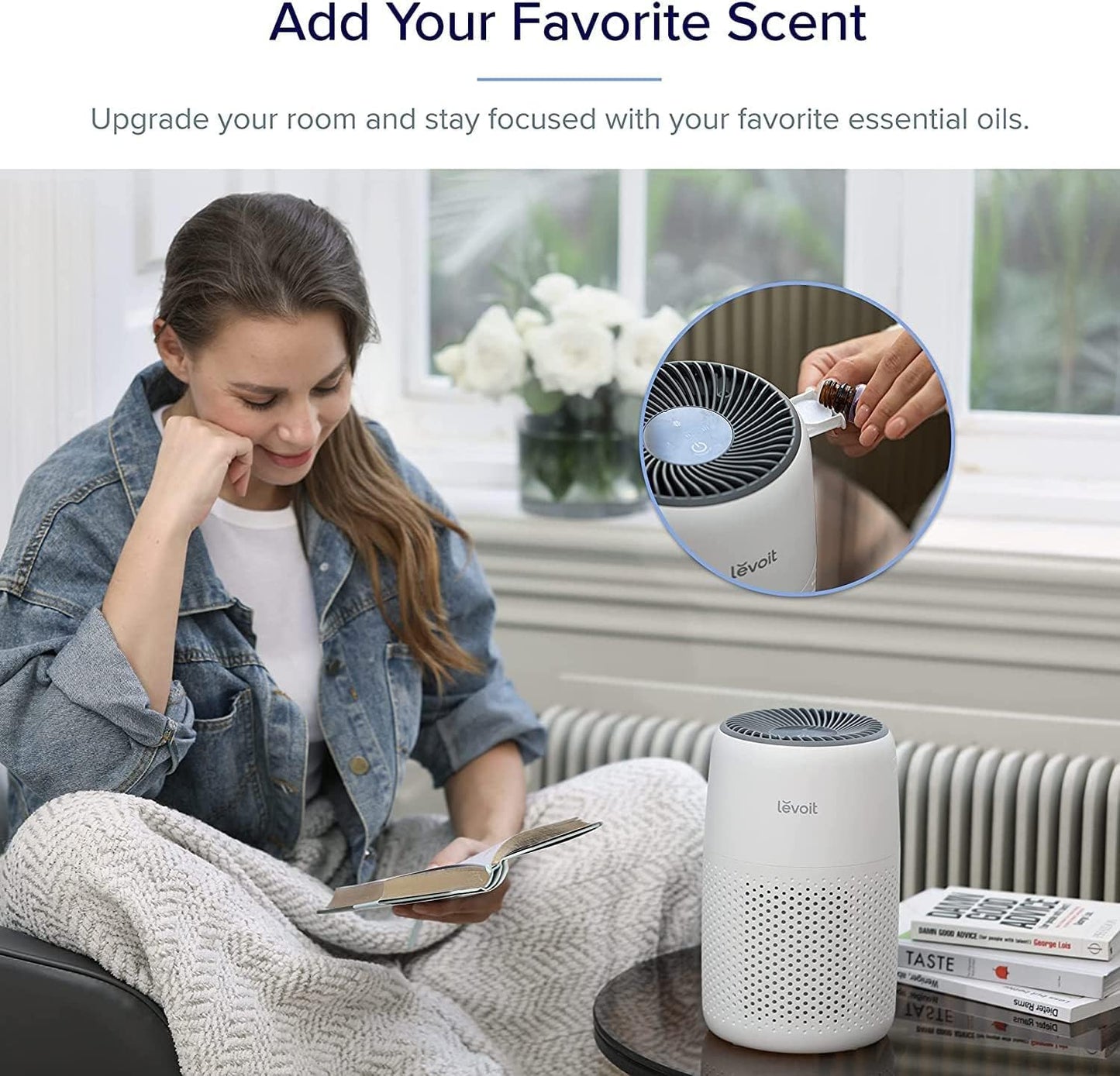 LEVOIT HEPA Air Purifier for Bedroom โ Quiet, Odor Remover for Smoke, Pets & Dust