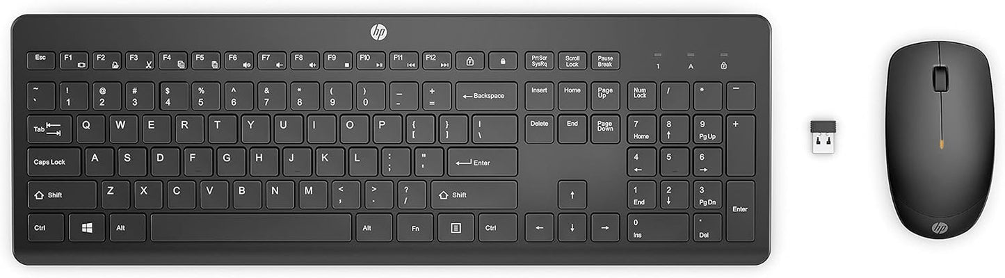 HP 230 Wireless Keyboard & Mouse Combo – 2.4GHz, 1600 DPI, Long Battery Life