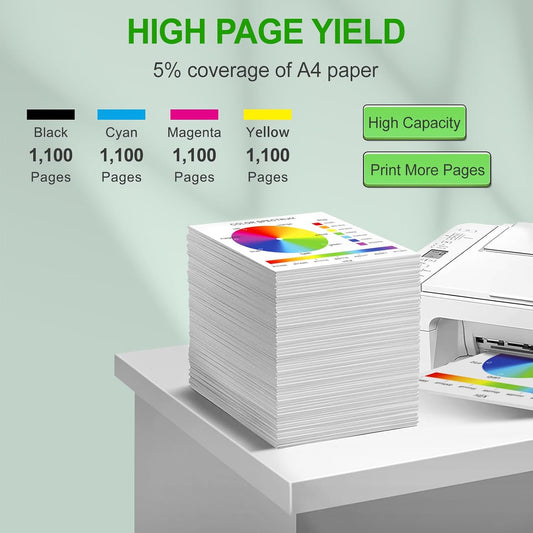 405XL Ink Cartridges Compatible with Epson 405 XL Ink for WorkForce Pro WF-4820 WF-4830 WF-7830 WF-7840 WF-3820 WF-3825 WF-7310 WF4820 WF4830 WF3820 WF7830 WF7840 Printer (5-Pack)