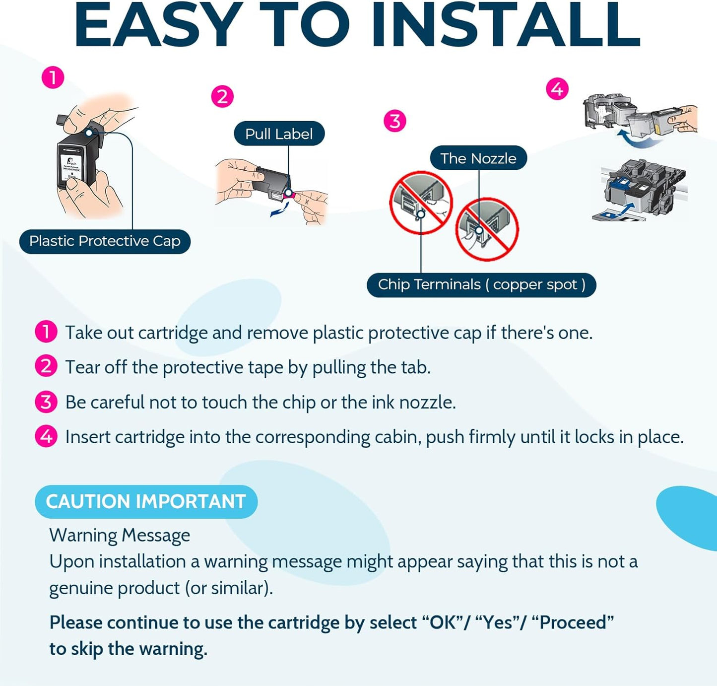Penguin 305XL Black for HP 305 XL for DeskJet 2800e 2810e 2820e 4220e 4122e 4130e 2700e 2710e 2720e 4222e Envy 6000 6032e 6020e DeskJet Plus 4130e Envy Pro 6430 6432 Printer Ink Cartridge Replacement