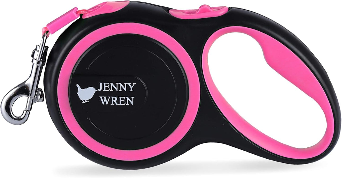 Retractable Dog Leash ā Tangle-Free, Heavy Duty, One-Hand Brake & Lock, Nylon Tape