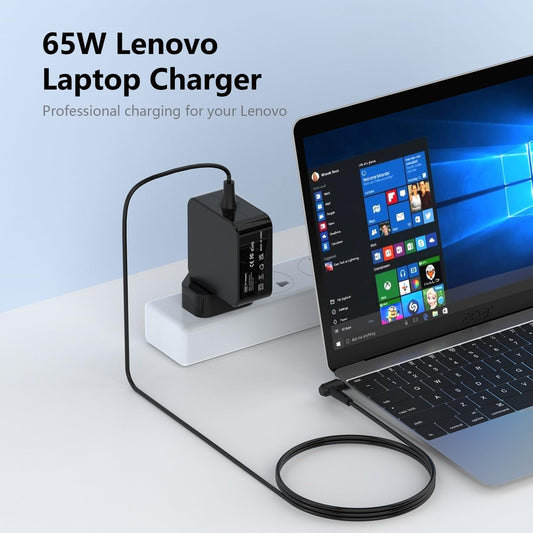65W Lenovo Laptop Charger for Lenovo V15 V14 V17 G1 G2 G3 G4 V340 V145 V155 V110 V140 V320 G1-IML G2-ITL V15-ADA V14-IIL V17-IIL V14-ADA V145-14AST V145-15AST AC Adapter Power Supply