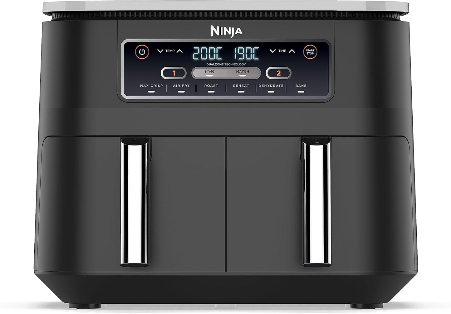 Ninja Dual Zone Air Fryer 7.6L β 6-in-1, No Oil, 2 Drawer, Non-Stick, AF300UK