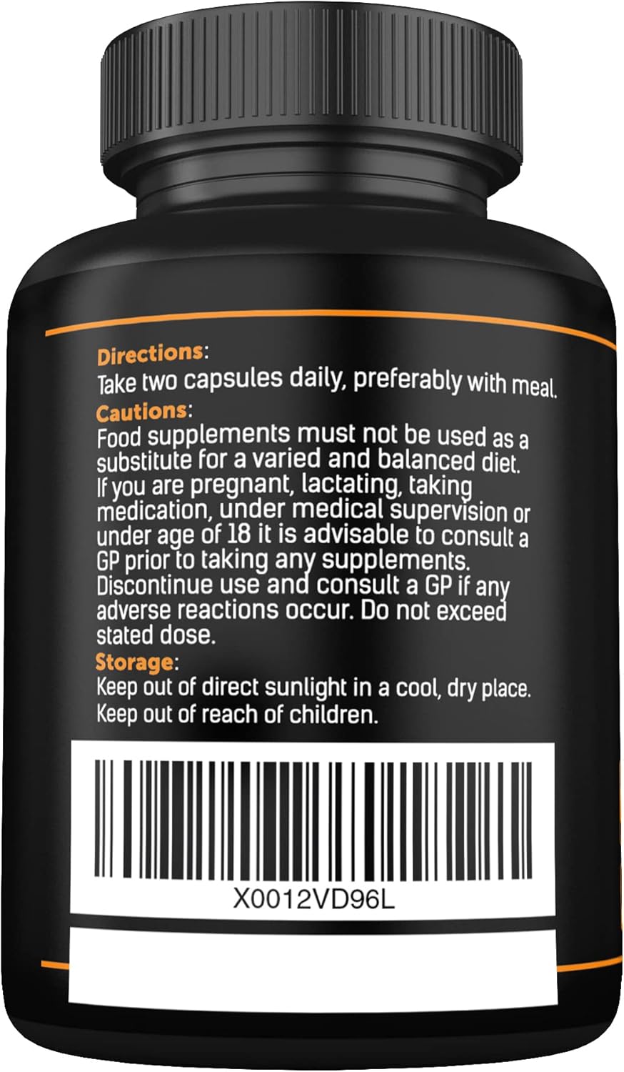Organic Turmeric Capsules 1380mg with Ginger & Black Pepper β High Strength Curcumin