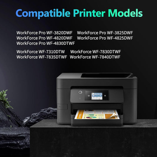 WYFYINK 405XL Compatible with Epson 405 XL 405XL Black Ink Cartridges for Epson WF 4820 for WorkForce Pro WF-3820 WF-3825 WF-4825 WF-4830 WF-7310 WF-7830 WF-7835 WF-7840 Printer (3 Black)