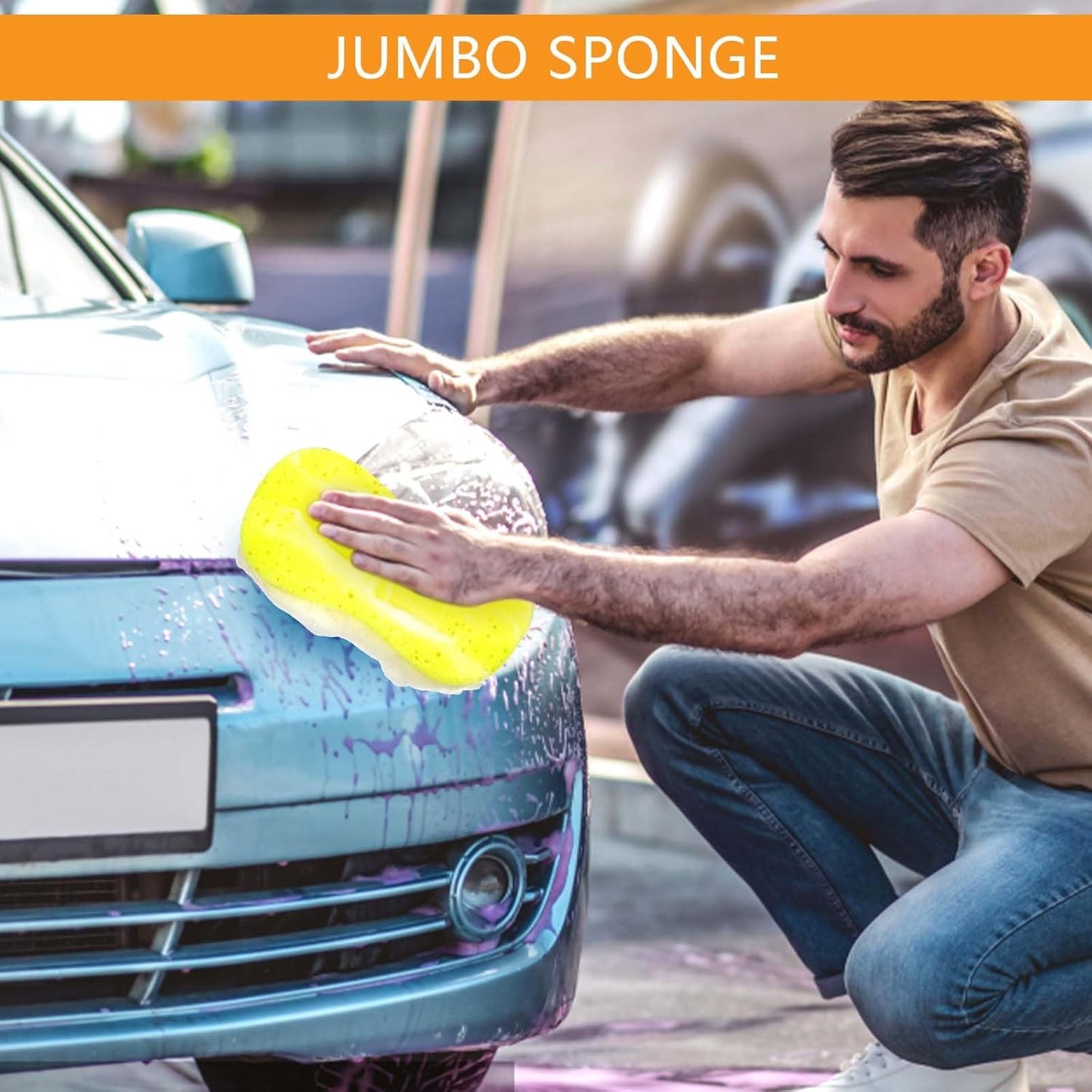 Jumbo Car Sponges β Ultra-Absorbent, Scratch-Free Cleaning for Cars & Windows