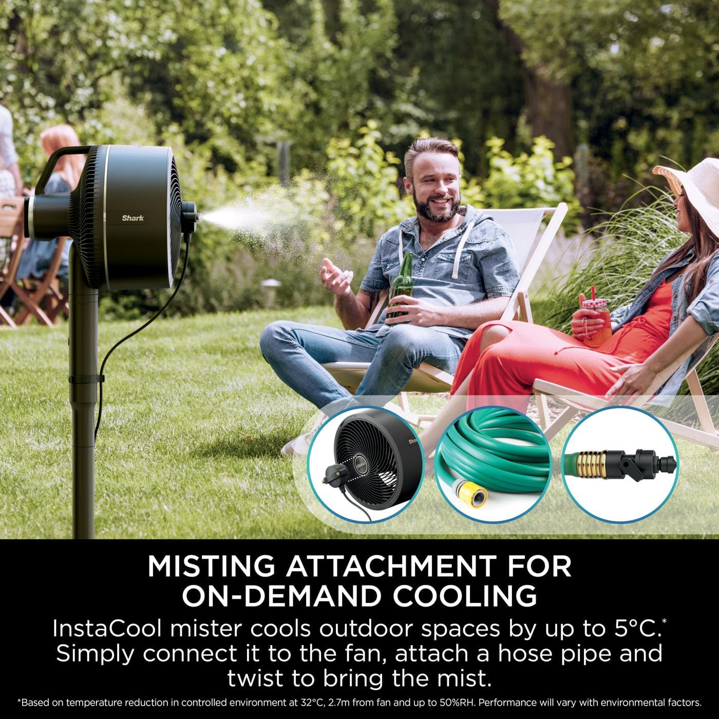 Shark FlexBreeze 12-in-1 High Velocity Cordless Fan β Portable, Quiet, Waterproof
