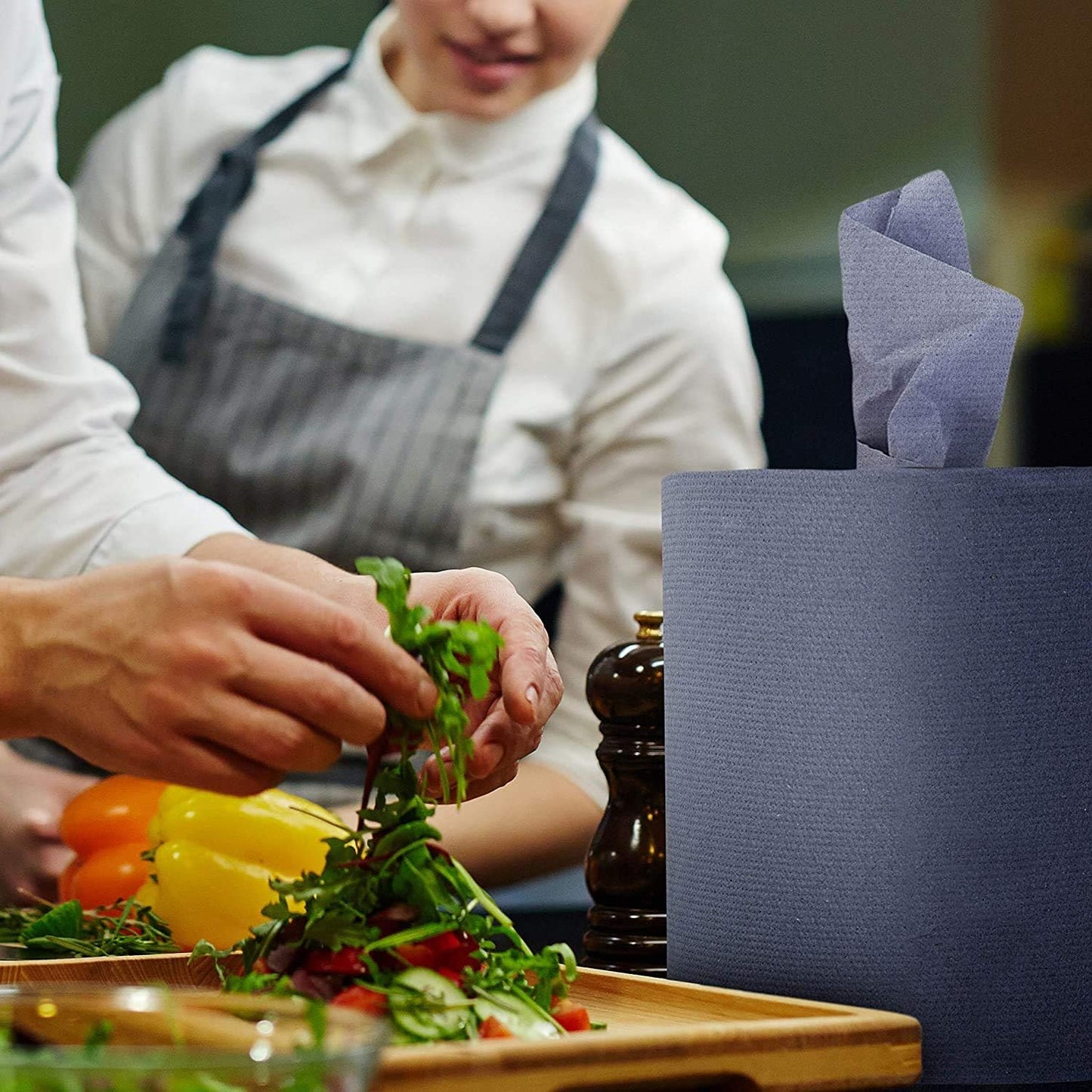TPZ Blue Centre Feed Rolls β Recycled Paper Towels for Cleaning, Kitchen & More