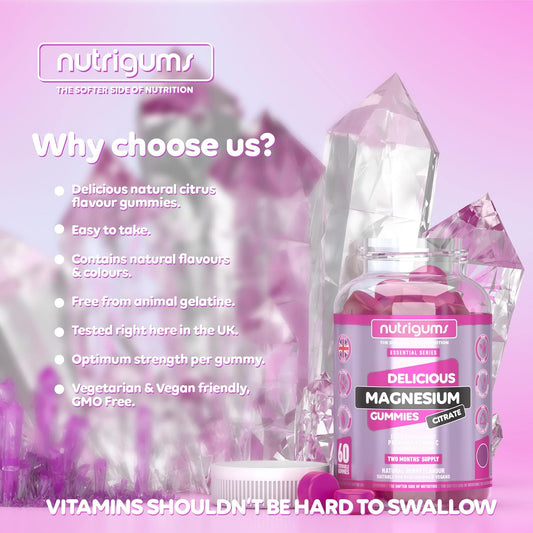 Magnesium Citrate & Vitamin C Gummies – High Strength Vegan Sleep & Energy Support