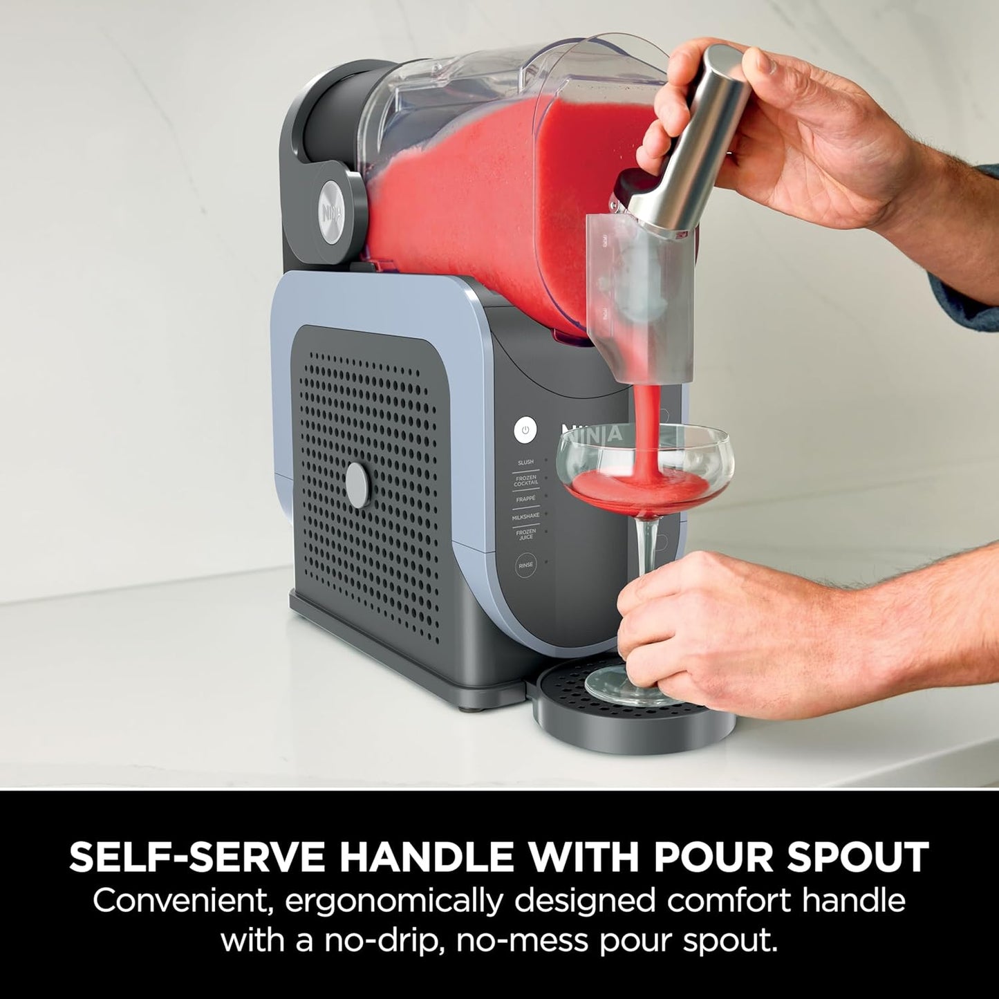Ninja SLUSHi Frozen Drink Maker β Slush, Milkshakes, Cocktails & Frappe, 1.9L, Blue