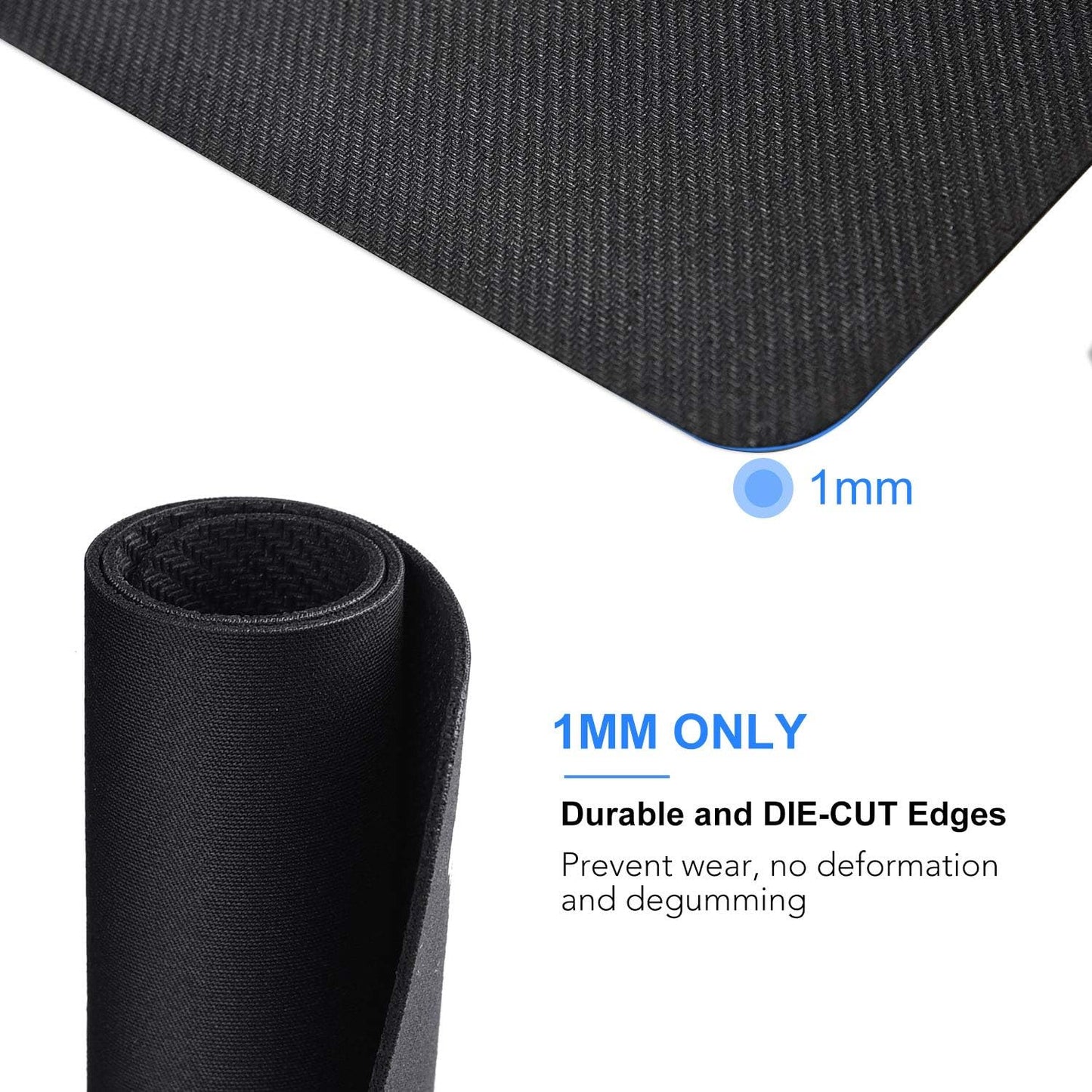 Cimetech Ultra-Thin Mouse Pad 23x18cm β Non-Slip, Washable, Smooth & Durable