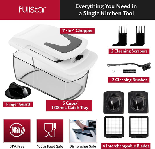 4-in-1 Vegetable Chopper & Cutter – Onion, Salad, Potato Dicer Kitchen Tool