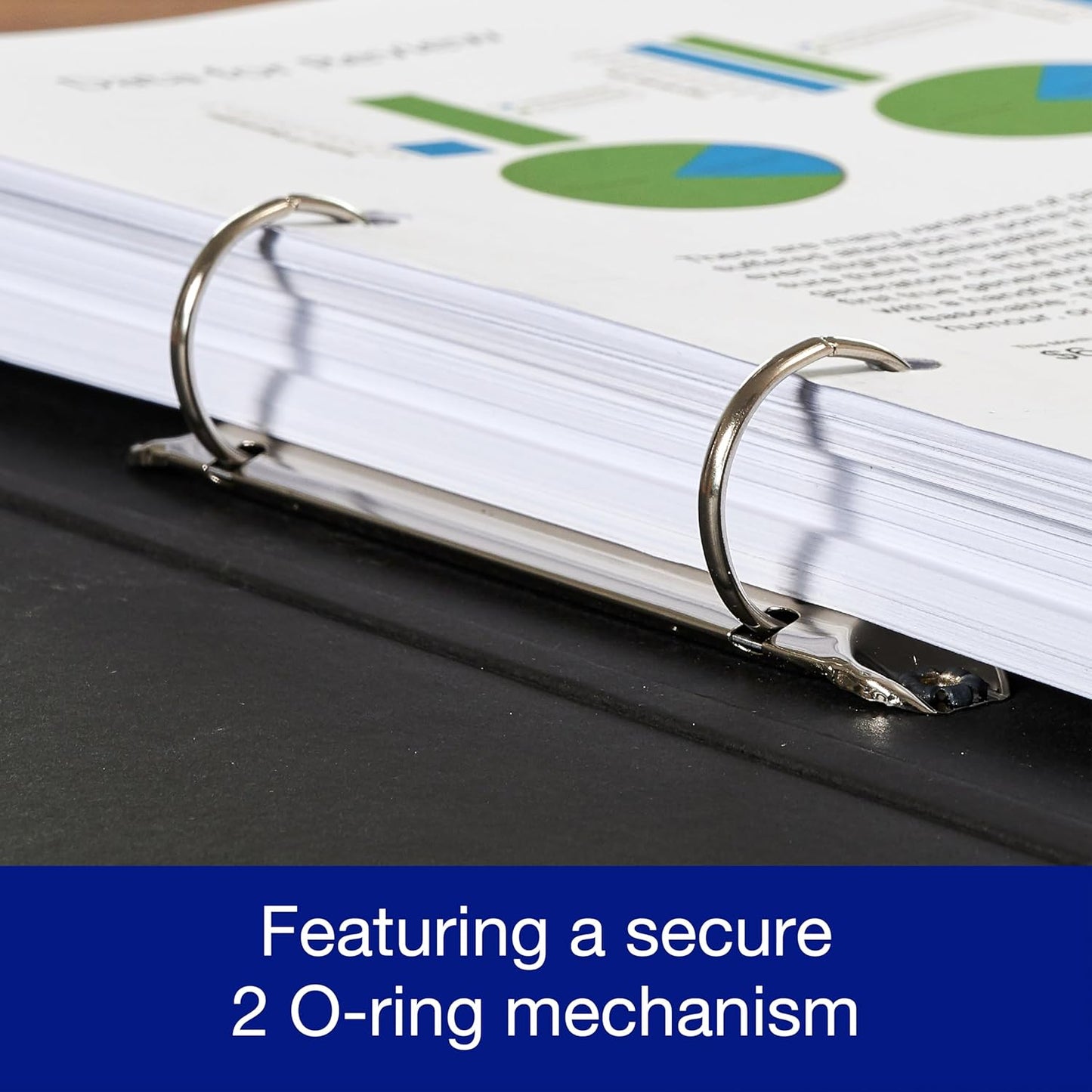 Oxford A4 Ring Binders 40mm – Pack of 3, Red Green Blue Durable Office Folders