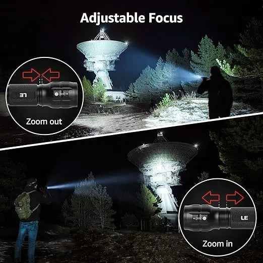 LE LED Torch Battery Powered, LE1000 Super Bright Hand Flashlight