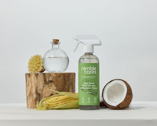 Nimble Cares Plant Based Multi-Purpose Antibacterial Cleaner Mild Mint 250 Uses - 500ml
