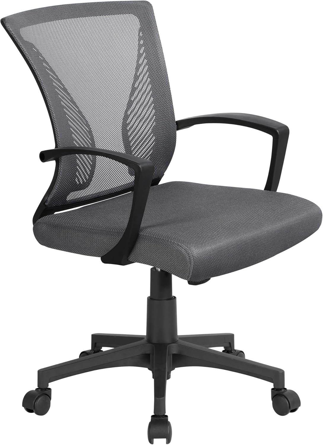 Ergonomic Mesh Office Chair with Lumbar Support & Armrests β Adjustable Swivel