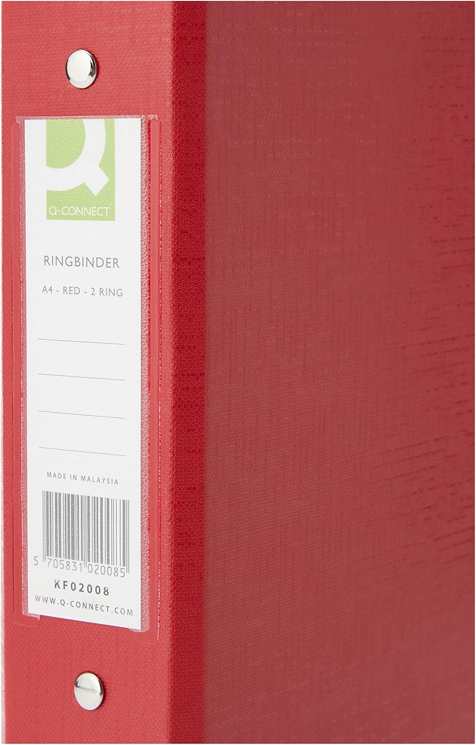 Q-Connect A4 2 Ring Binder 25mm β Assorted Colors, Pack of 10 β Durable & Lightweight