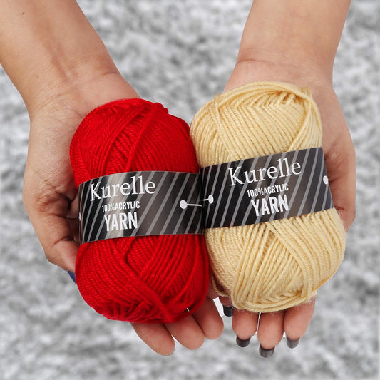 Knitting Yarn (20 Pack) - 25 Grams, 40 metres per Bundle - Assorted Colour Crochet Yarn - Acrylic Yarn Set for Crocheting and Knitting Projects