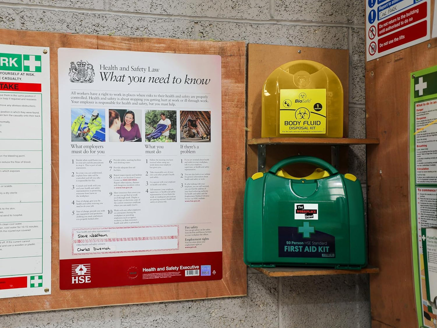 Bodily Fluid Clean Up Kit โ 1 Use Spill Kit with Yellow Case for Safe Disposal