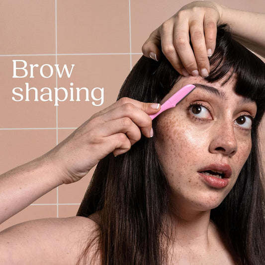 WILKINSON SWORD Intuition Eyebrow Shaper & Facial Hair Remover | 3 Disposable Razors