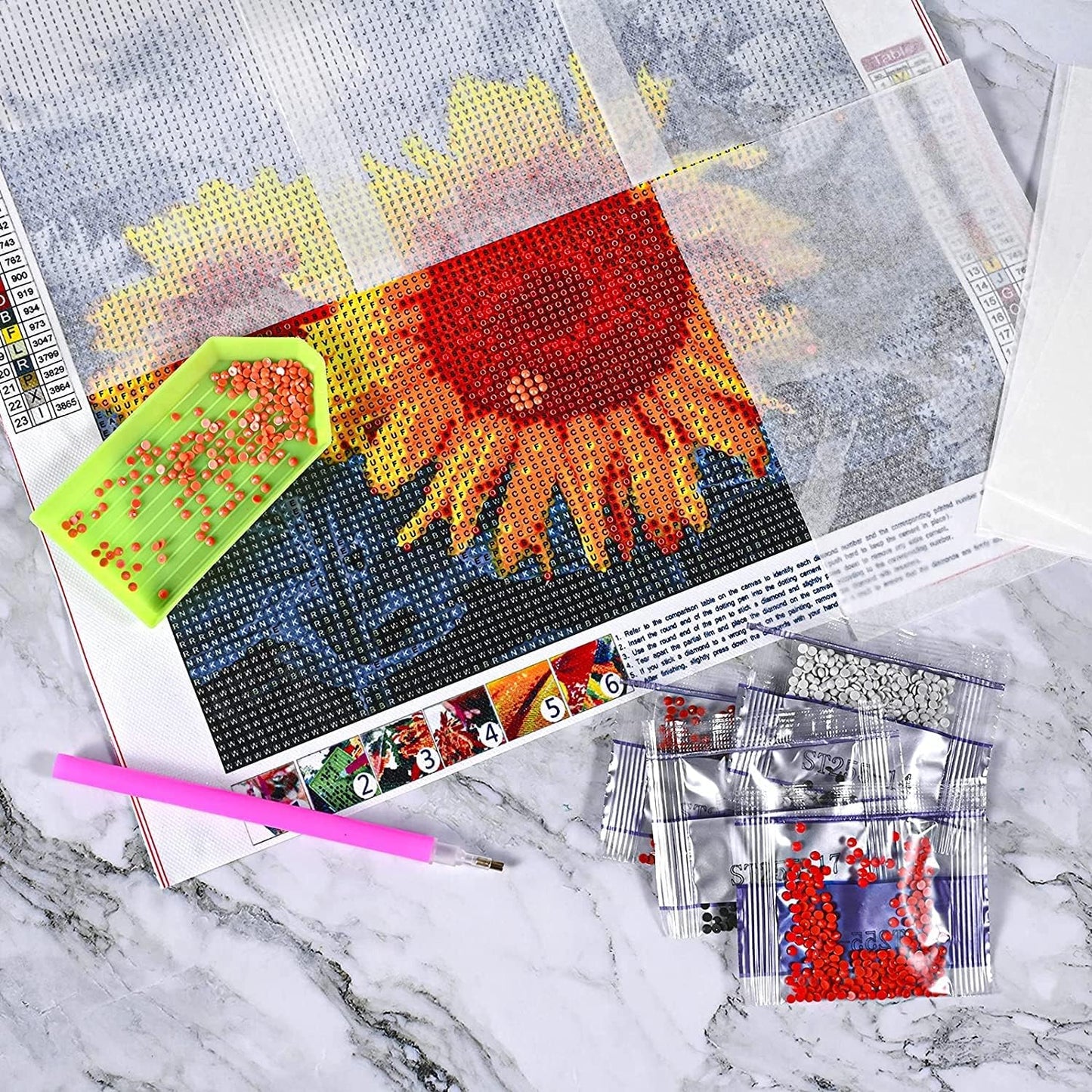 300 Pieces Diamond Painting Release Paper 15 x 15 cm and 15 x 10 cm Double-Sided Non-Stick Cover Replacement 5D Diamond Painting Accessories Tool for Adult Kids