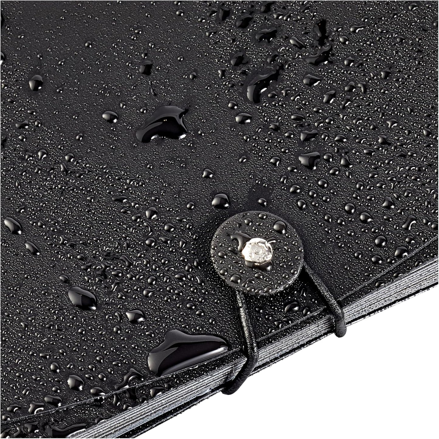 A4 Expanding File Folder โ Black Document Organizer with Pockets for Office & School