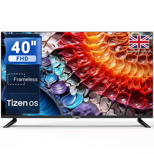40 inch Full HD Smart TV powered by Tizen 3 HDMI 2 USB RJ45 TeeView - TV40QFT-UK