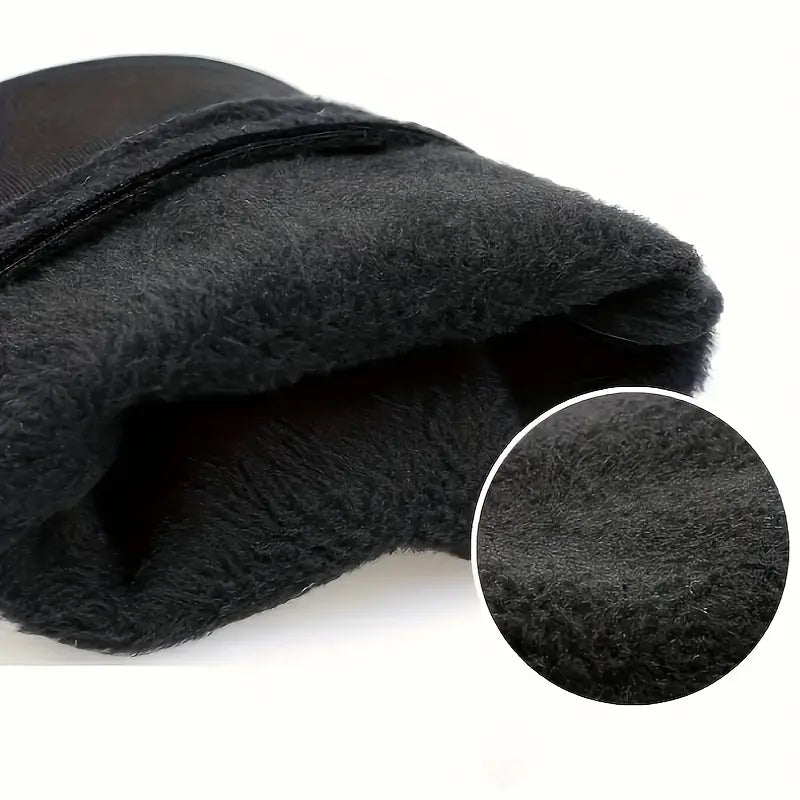 [Touchscreen Gloves for Men] Warm Fleece-Lined Touchscreen Gloves for Men | Autumn and Winter Hand Covers
