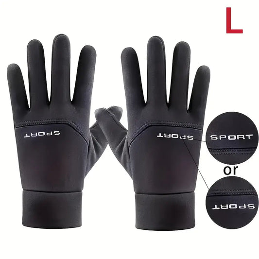 [Touchscreen Gloves for Men] Warm Fleece-Lined Touchscreen Gloves for Men | Autumn and Winter Hand Covers