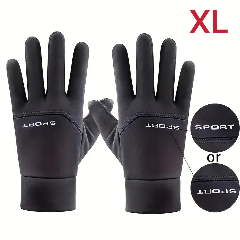 [Touchscreen Gloves for Men] Warm Fleece-Lined Touchscreen Gloves for Men | Autumn and Winter Hand Covers