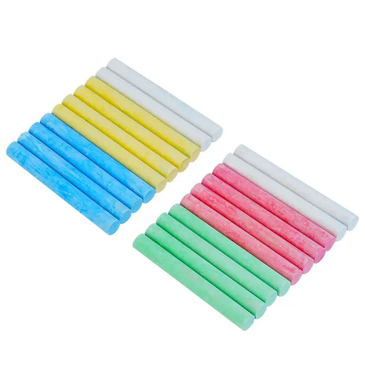 [Mini Chalk Sticks] 20pcs Mini Chalk Sticks | Five Colors, Less Dust, Non-Toxic - Ideal for Chalkboards, Blackboards, Teaching, Drawing, Art & Crafts