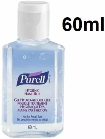 Hand Sanitizer Gel 60mL – Pack of 6 – Pocket Size, Travel-Friendly, Kills 99.9% Germs