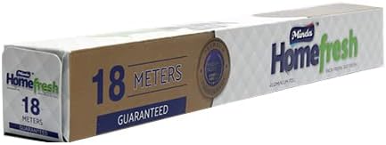 FotoStation 1 Roll of 18M Aluminium Foil Paper 10.5 Micron Heavy-Duty Kitchen Foil 295mm x 18m Tin Foil Wrapping Paper Foil Wrap Food Service & Catering Foil Perfect for Grilling Baking Roasting