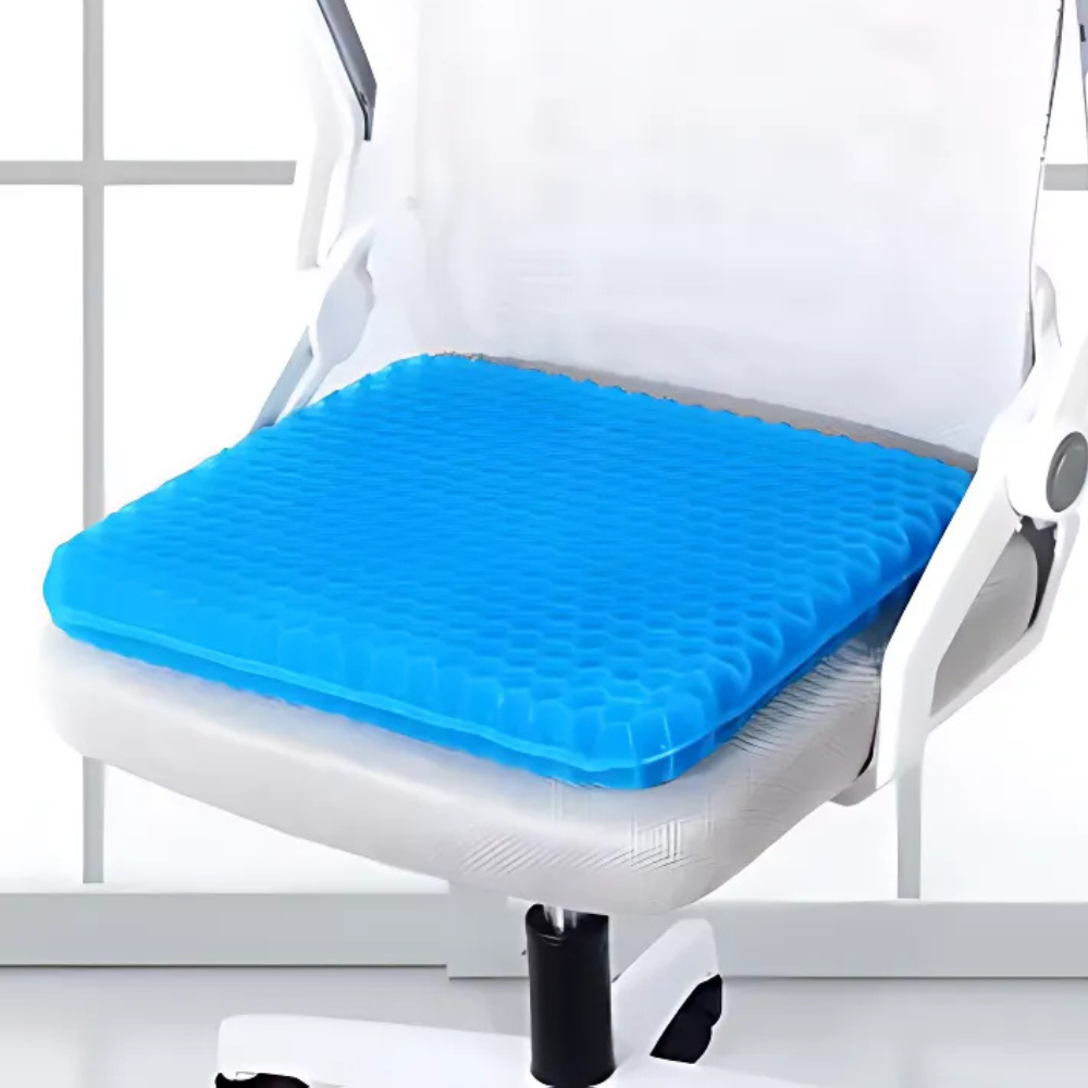 Gel Seat Cushion for Tailbone & Back Pain Relief – Breathable Honeycomb Design