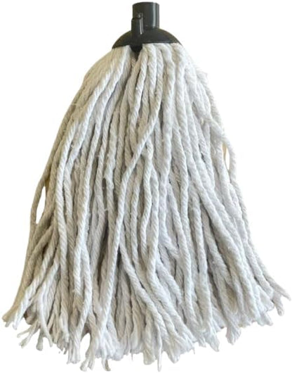 REQUISITE NEEDS long cotton floor mop – Looped string with detachable head and handle ergonomic design lightweight easy to use Includes 2 strings heads (pack of heads), Grey